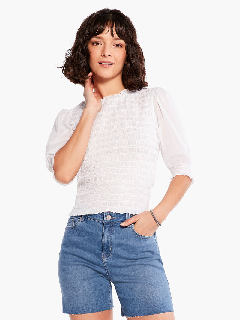 Cotton Lawn Smocked Top