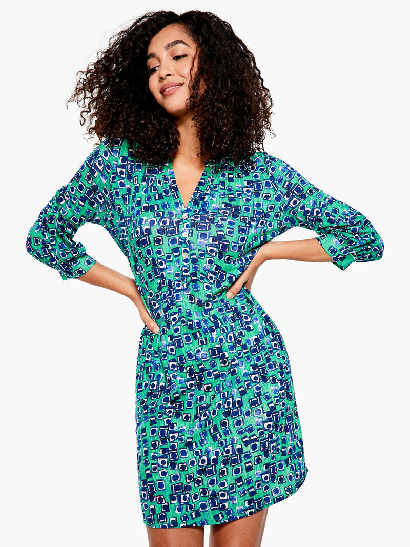 Woman Wears Picnic Geo Dress image number 0
