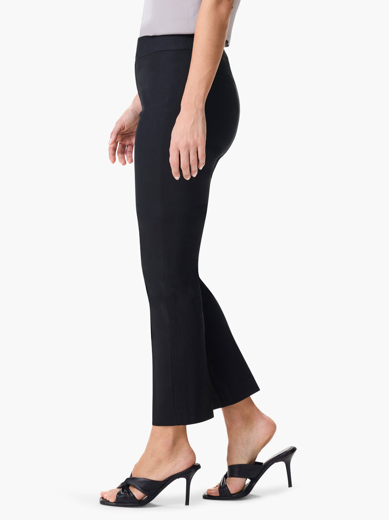 Woman Wears 28" Copley Straight Cotton Bi-Stretch Extended Tab Pant image number 2