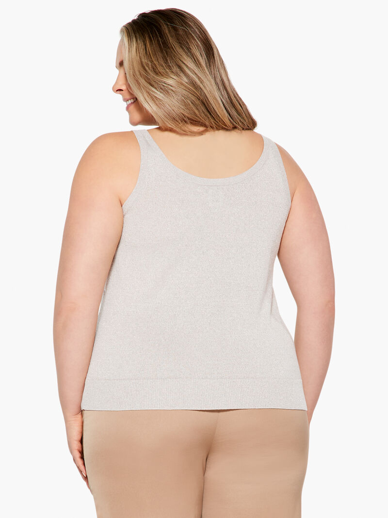 Woman Wears Lurex Corset Tank image number 2