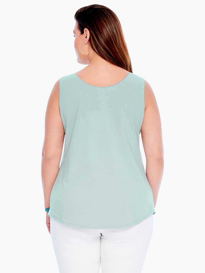 Woman Wears Shirt Tail Perfect Tank image number 2