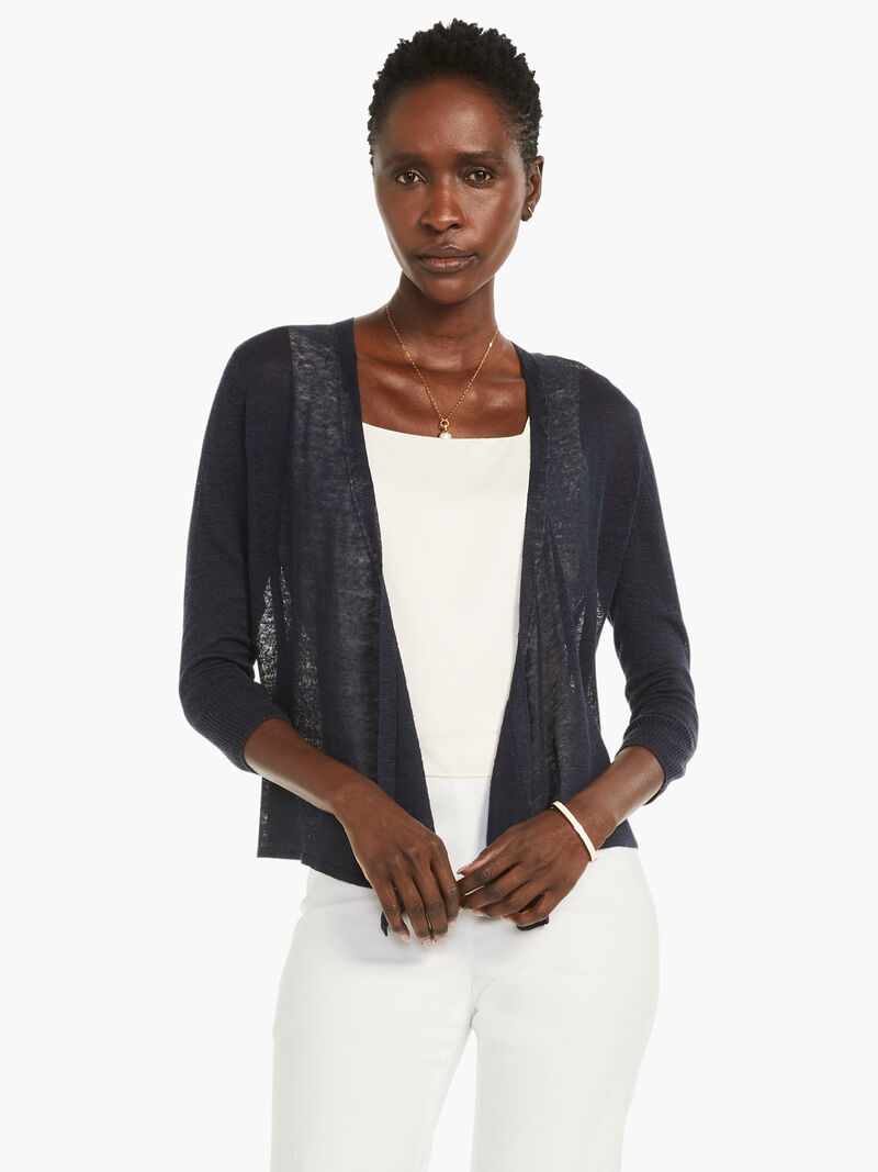 Woman Wears Lightweight 4-Way Cardigan image number 0