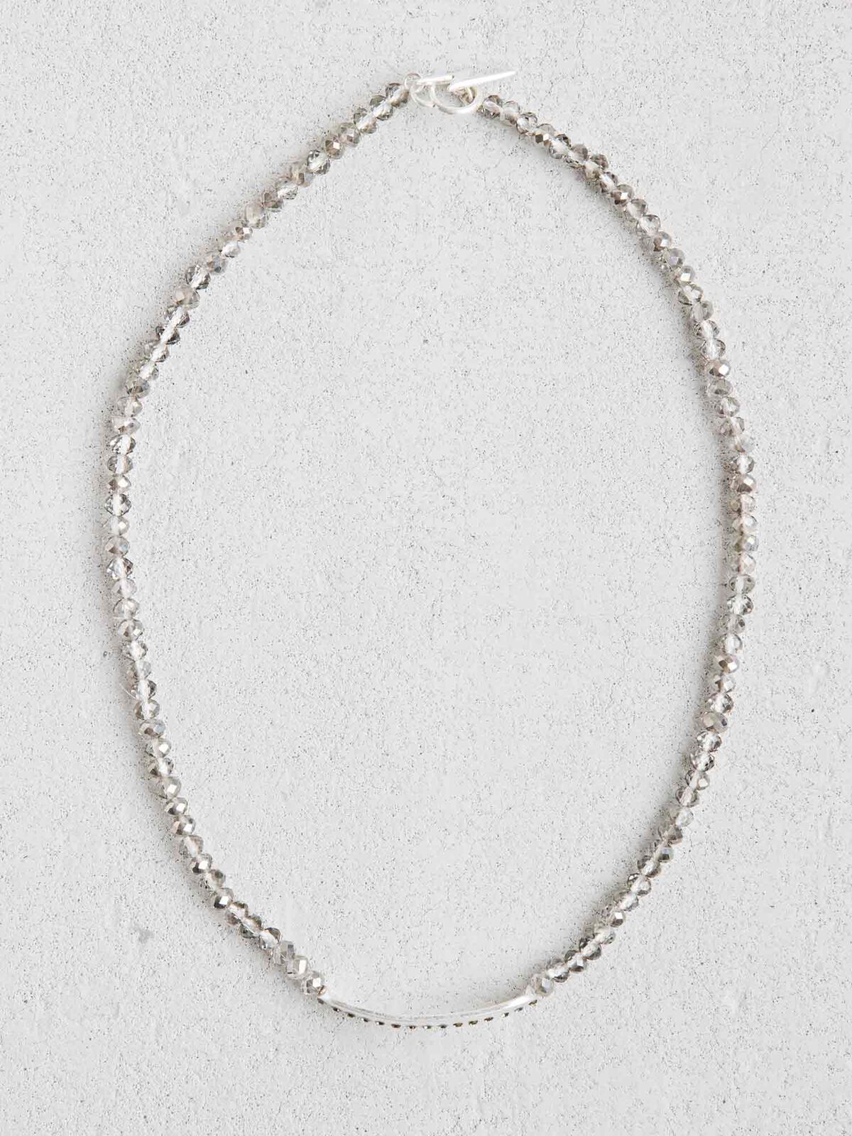 MARLYN SCHIFF STONE TAG WRAP BRACELET