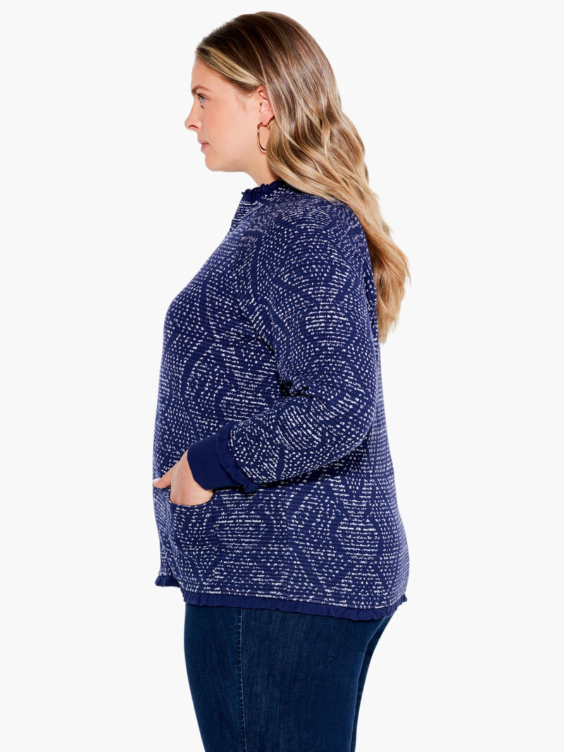 Woman Wears Starry Sky Jacket image number 2