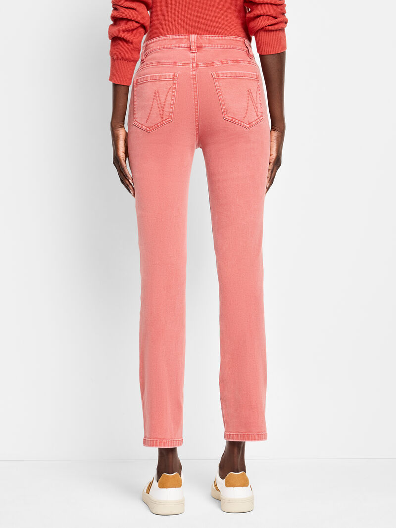 Woman Wears NZ Denim 28" Daytrip Straight Ankle Jeans image number 3