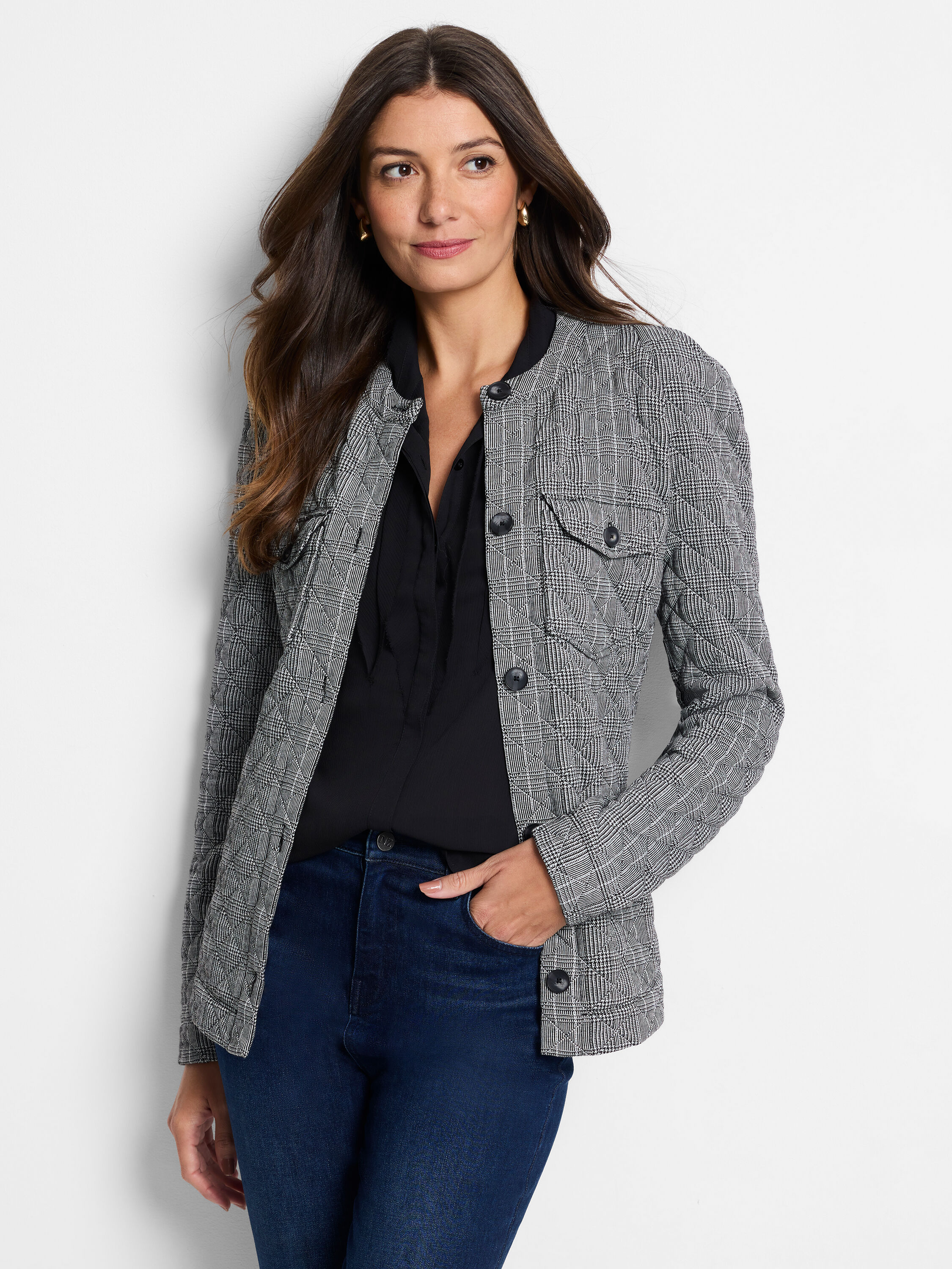 ファッション人気ブランドランキング Plaid Perfection Jacket | NIC+ZOE トップス