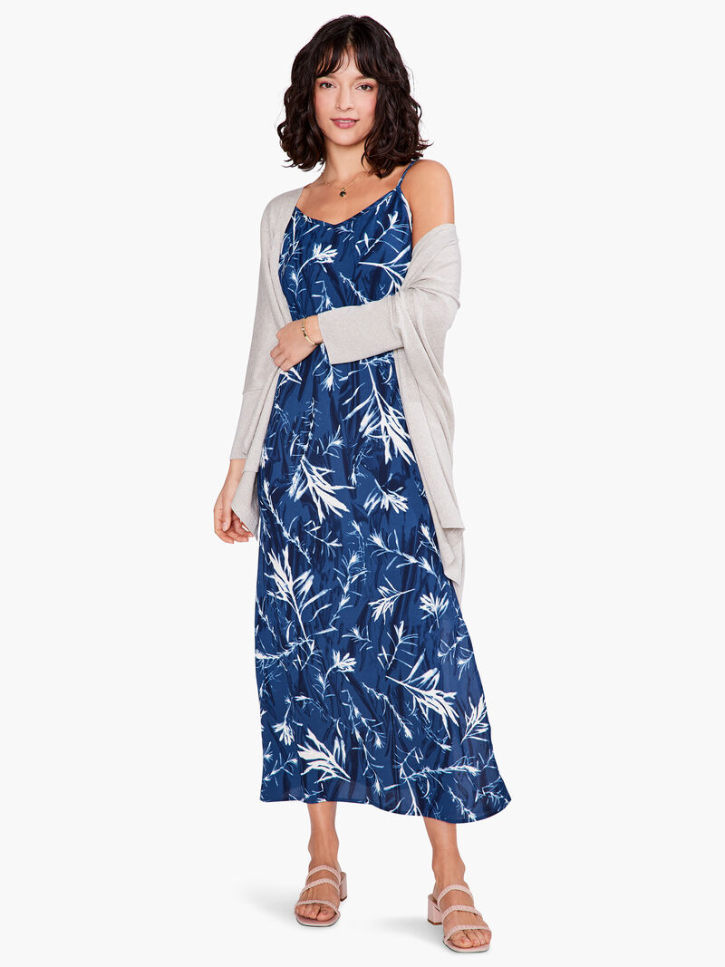 Woman Wears Vintage Botanical Slip Dress image number 3