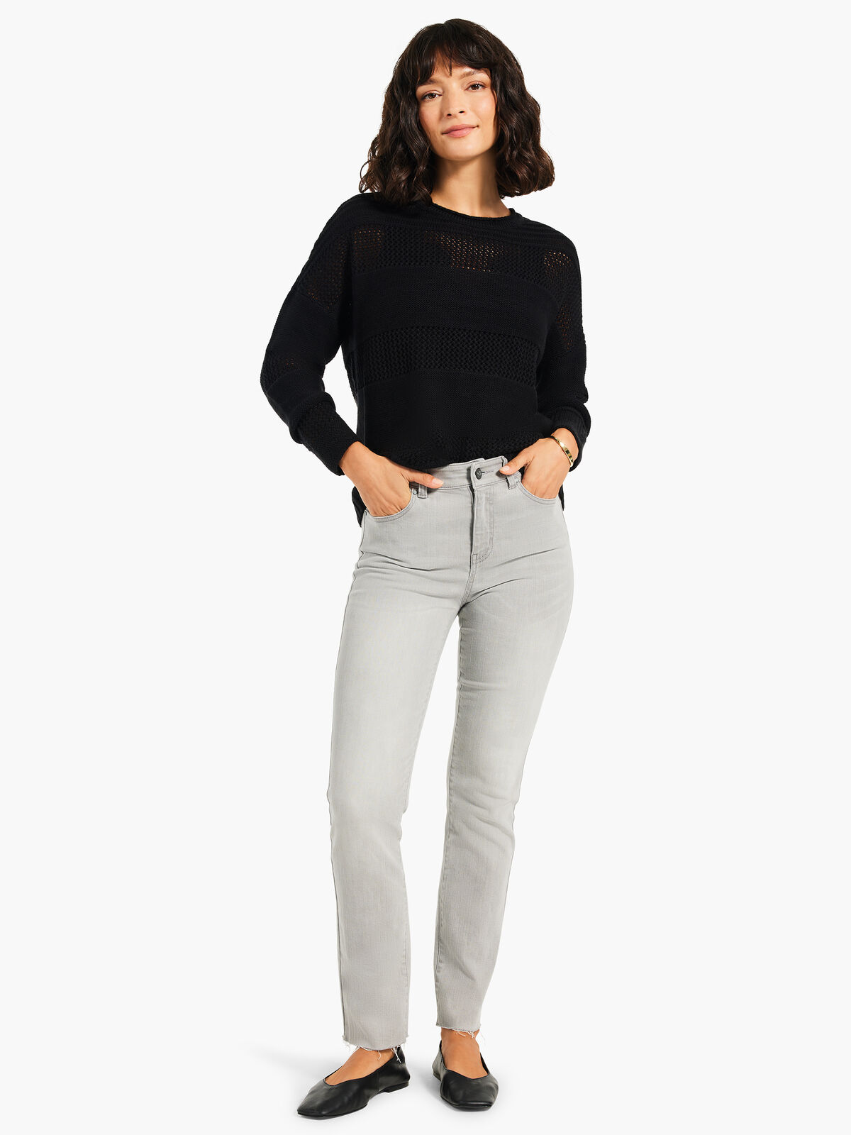 Mesh Mix Sweater