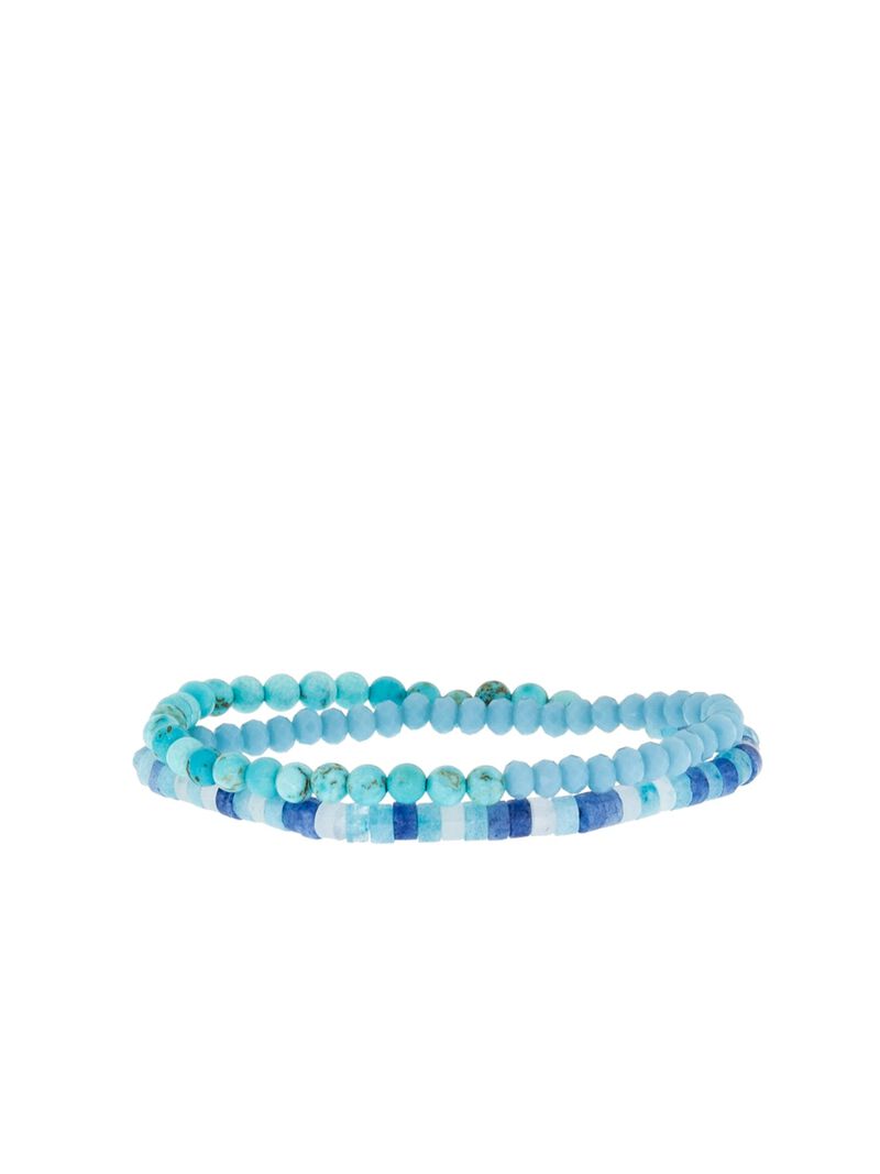Woman Wears MARLYN SCHIFF MULTI STONE/CRYSTAL WRAP BRACELET image number 0