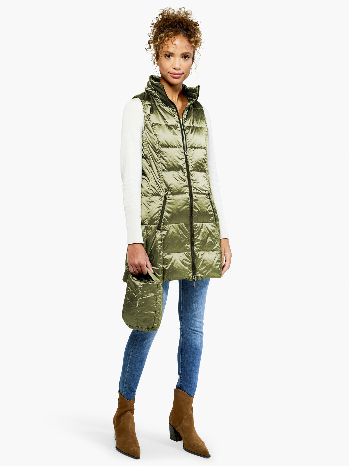 Anorak Long Down Filled Vest
