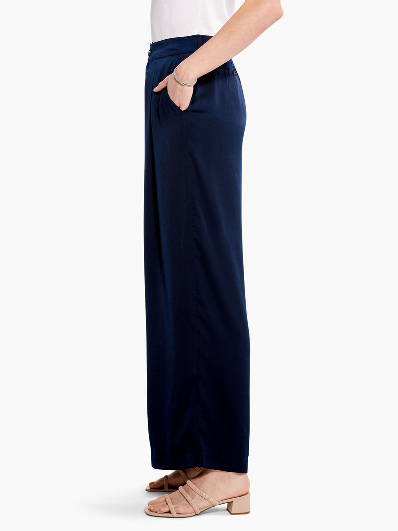 Woman Wears Soft Drape Wide-Leg Pant image number 2