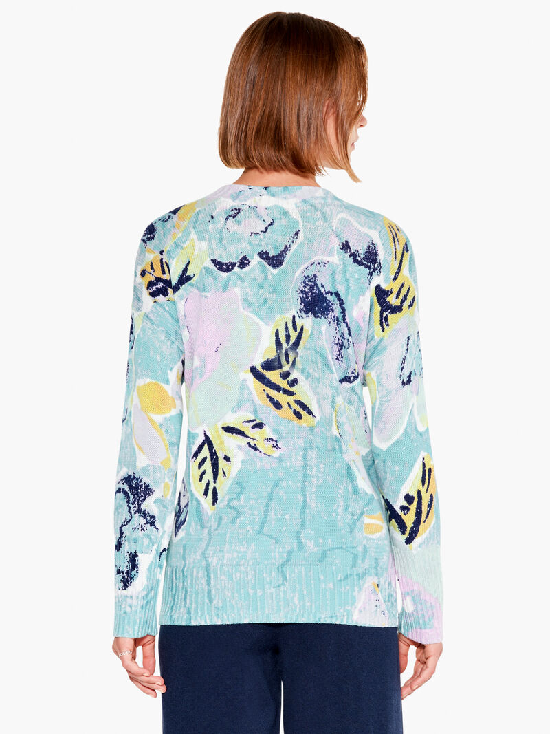 Woman Wears Greenhouse Garden Sweater image number 2