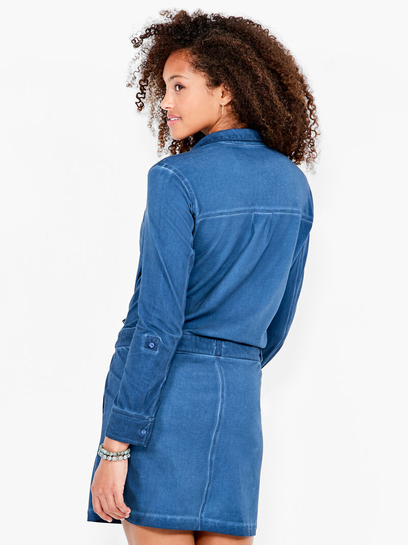Woman Wears NZT Convertible Sleeve Pocket Dress image number 3