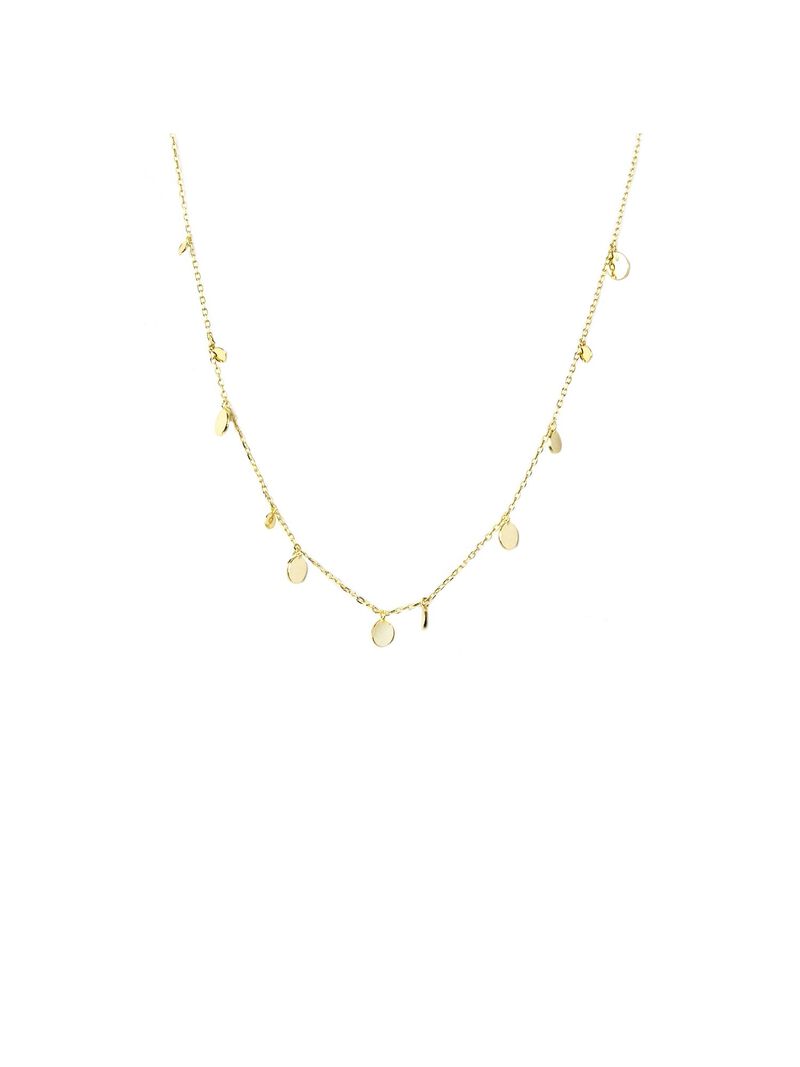 Marlyn Schiff Sterling Delicate Disc Necklace