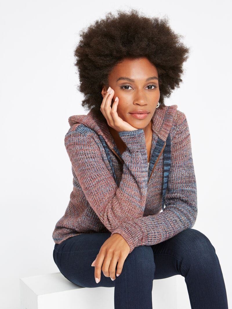 
                    Autumn Sky Hooded Cardigan