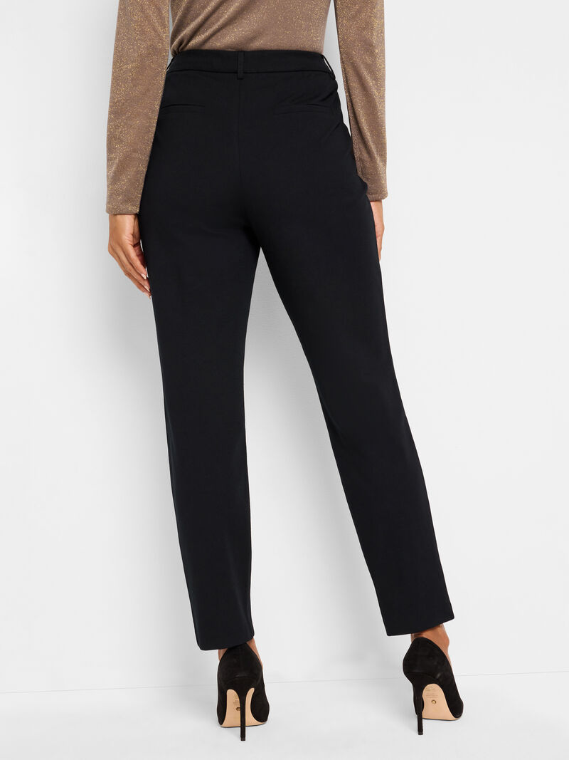 Woman Wears 28" Ponte Knit Trouser image number 3
