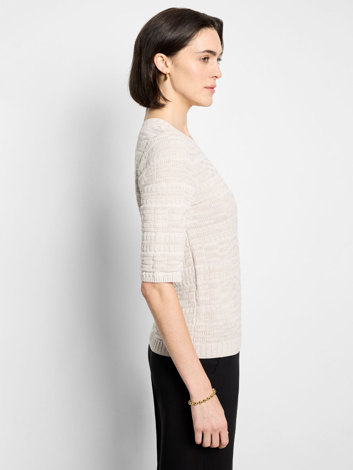 Textured Sweater Tee