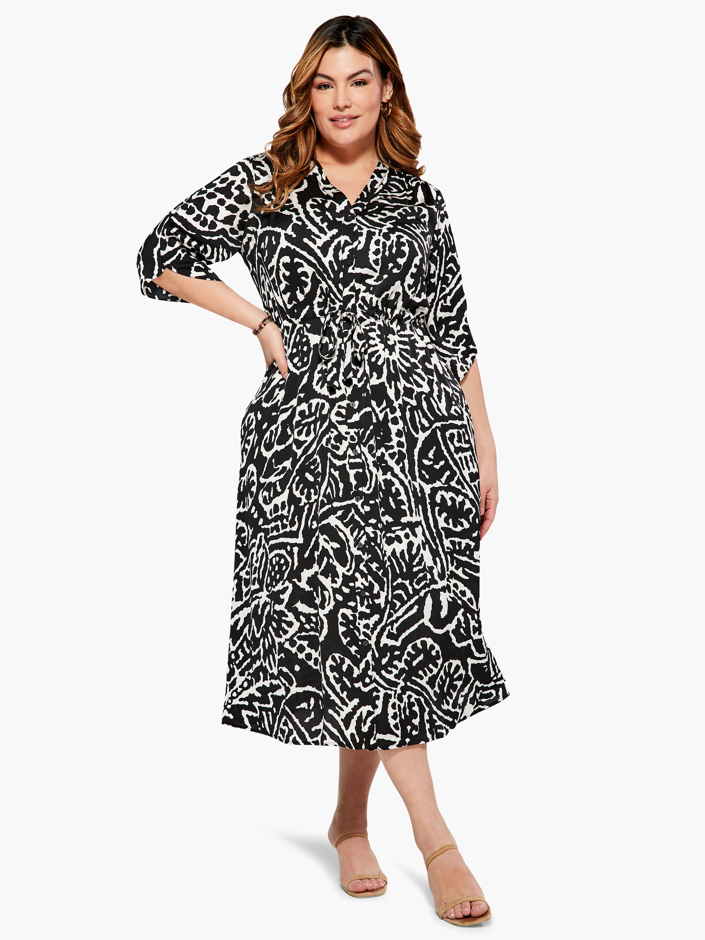 Onyx Stamp Dress | NIC+ZOE
