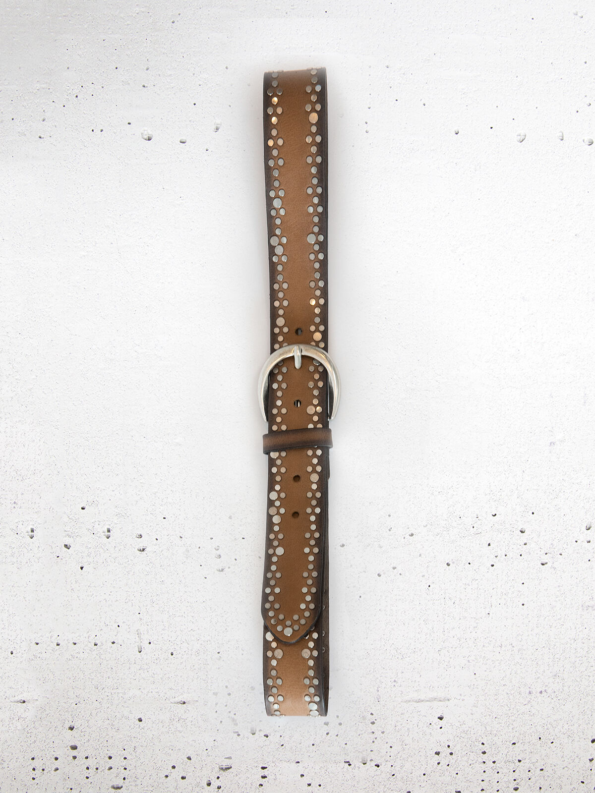 B.Belt - Studded Leather Belt