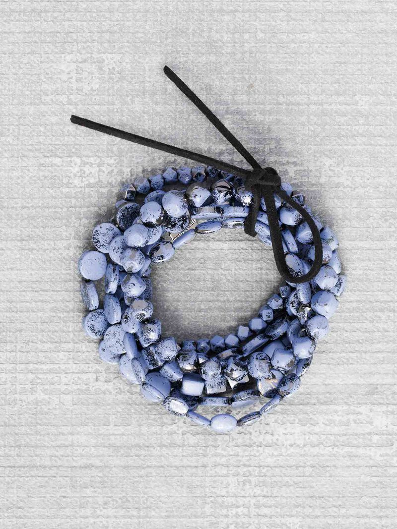 Woman Wears Marlyn Schiff Multi Strand Beaded Bracelet image number 0