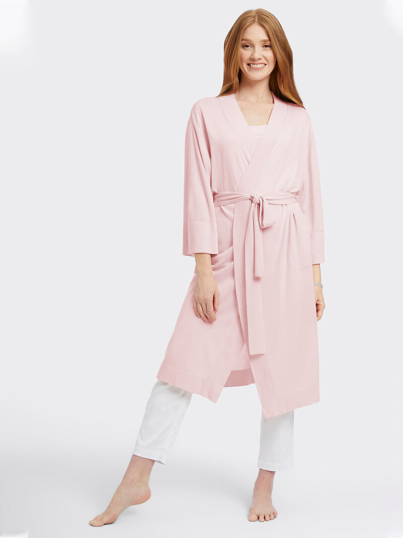Woman Wears Naadam Cashmere Blend Robe image number 1