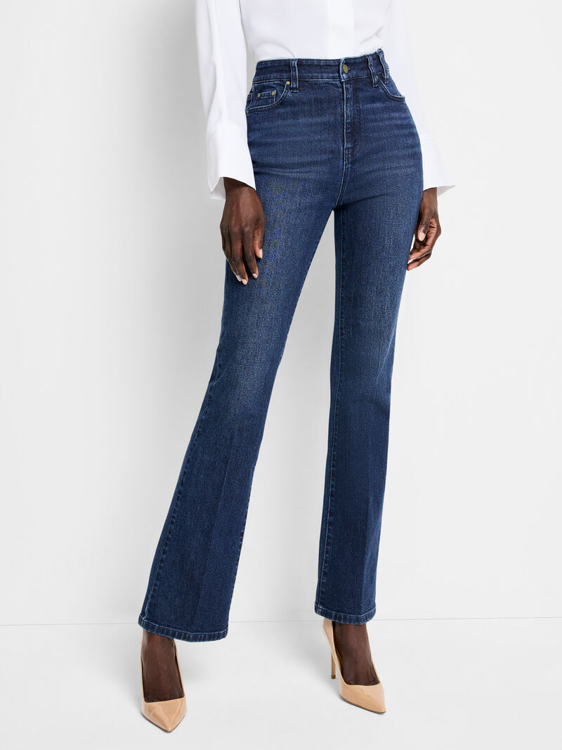 Woman Wears NZ Denim 31" Breakaway Bootcut High Rise Jeans image number 0