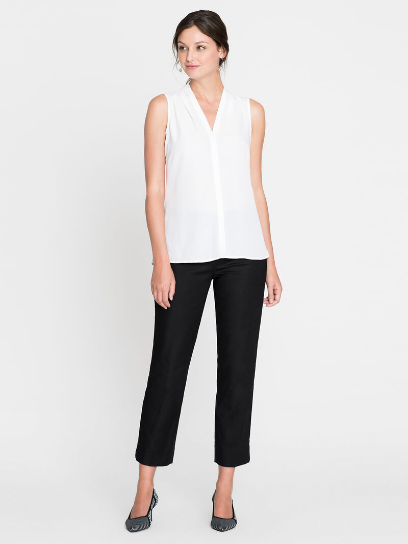 Woman Wears Perfect Pant Side Zip Ankle image number 0