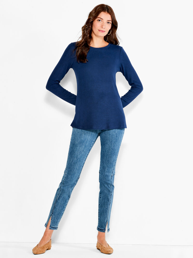 Woman Wears NZT Sweet Dreams Long Sleeve Crew Tee image number 3