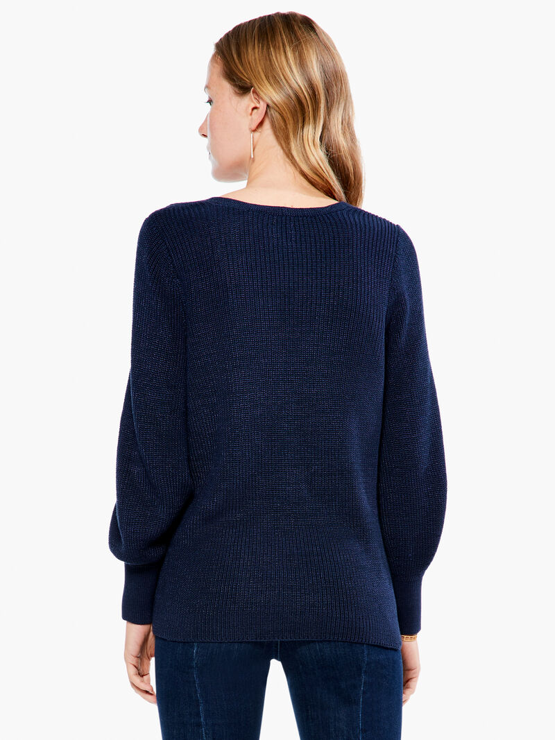 Shaker Knit V Sweater