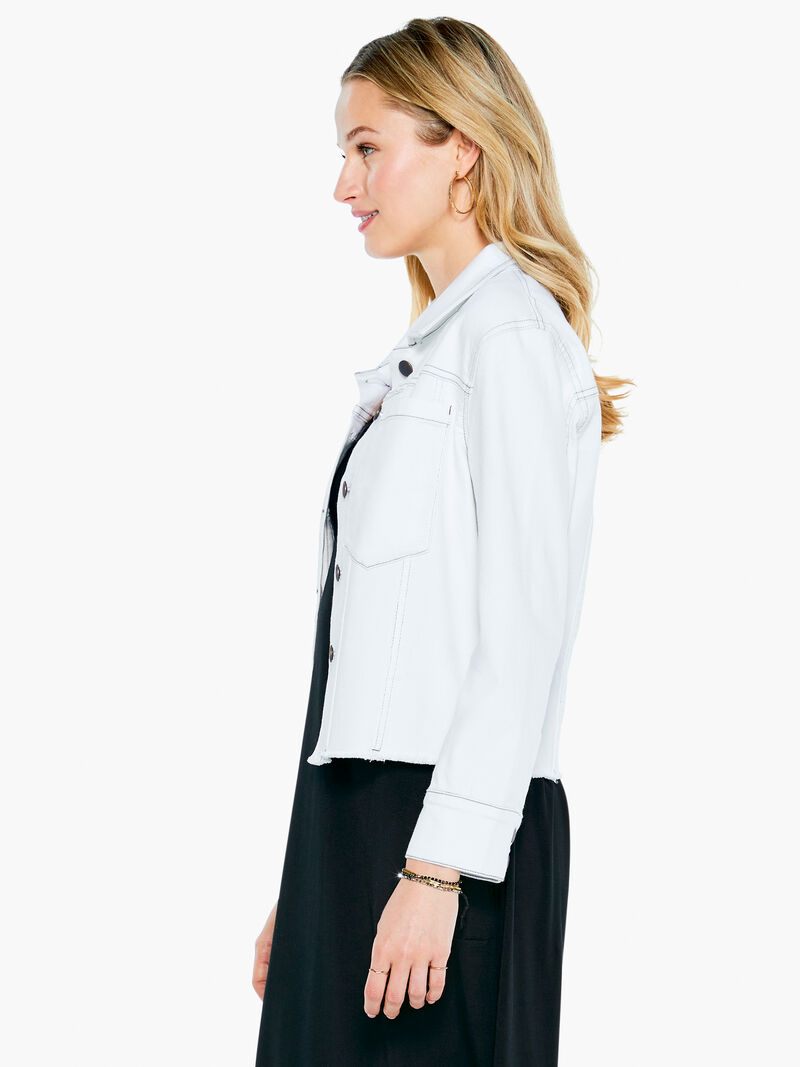 Woman Wears Super Stretch Denim Jacket image number 1
