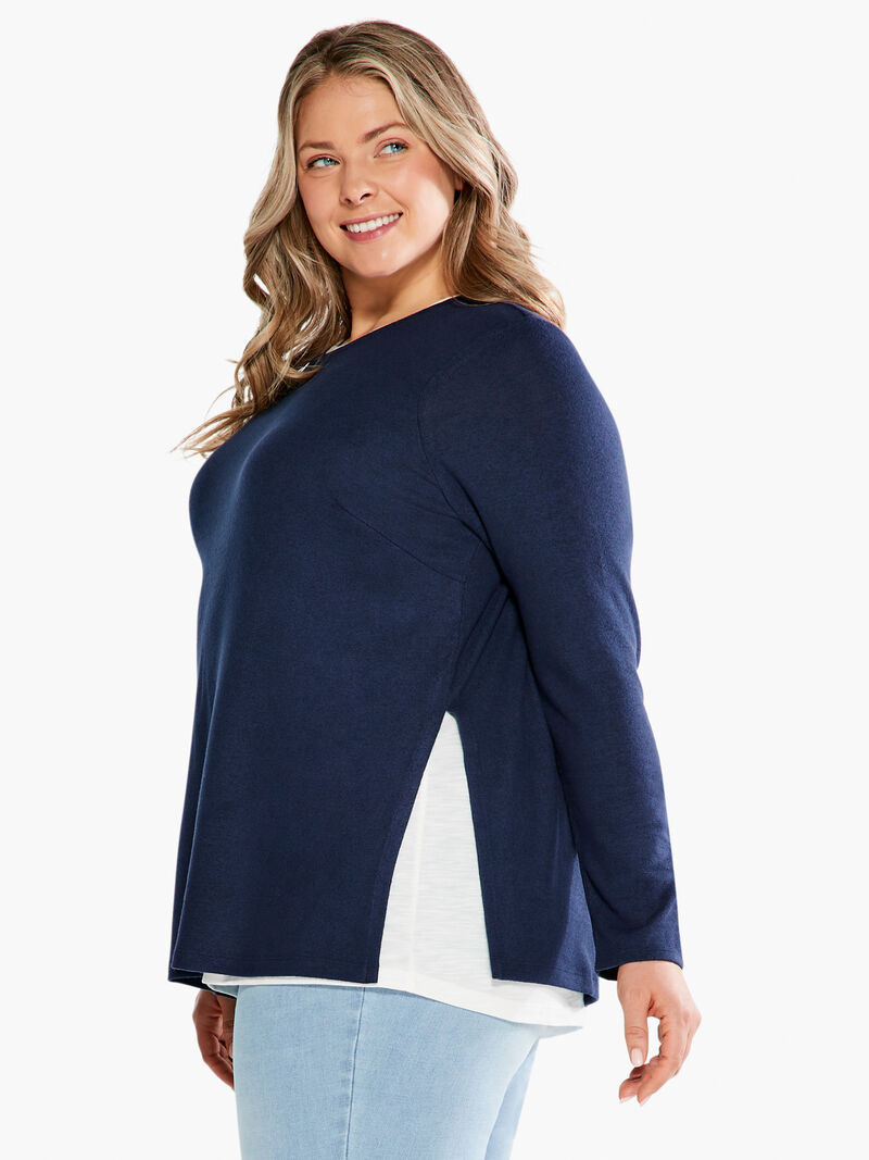 Woman Wears NZT Sweet Dreams Long Sleeve Double Layer Tee image number 1