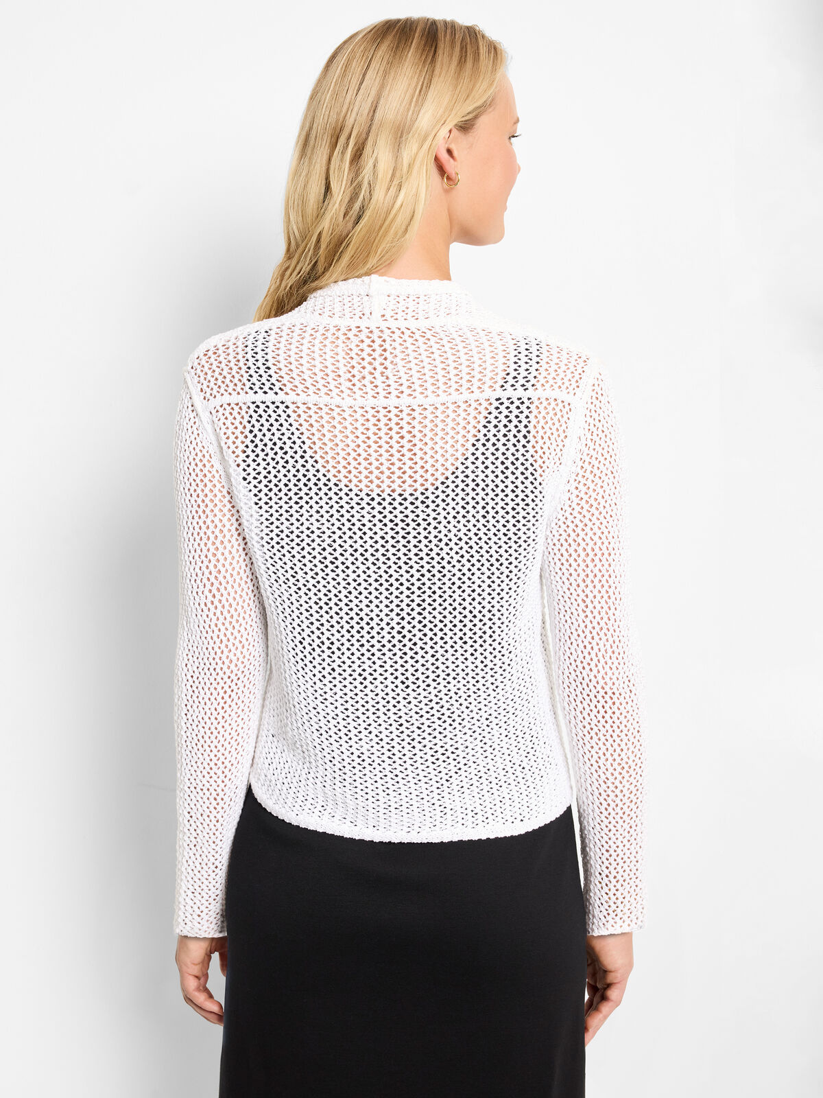 Mesh Cocoon Cardigan