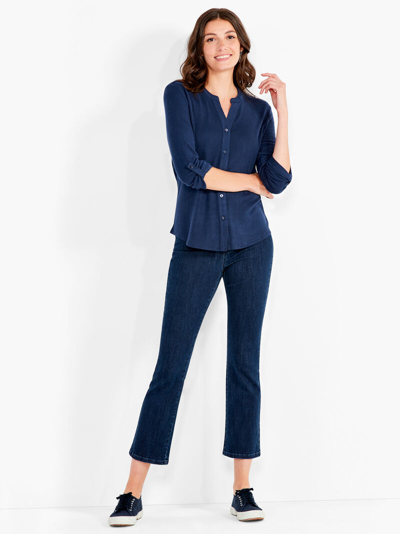 Woman Wears NZT Sweet Dreams Convertible Sleeve Shirt image number 3