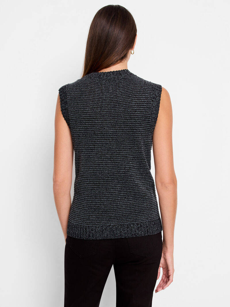 Woman Wears Pixel Knit Vest image number 3