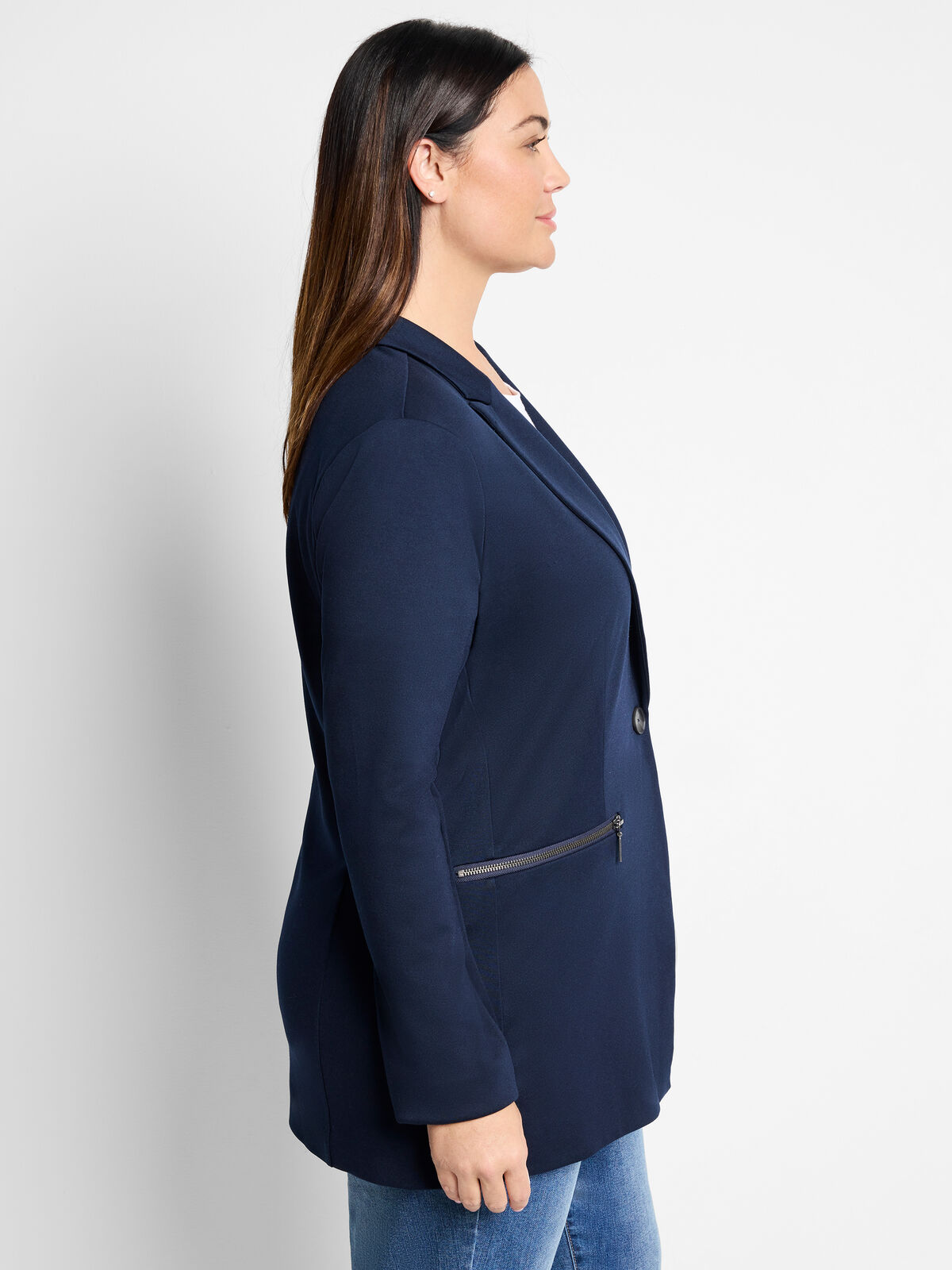 Ponte Zip Jacket
