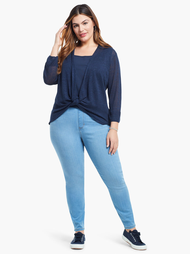 Woman Wears Lightweight 4-Way Cardigan image number 3
