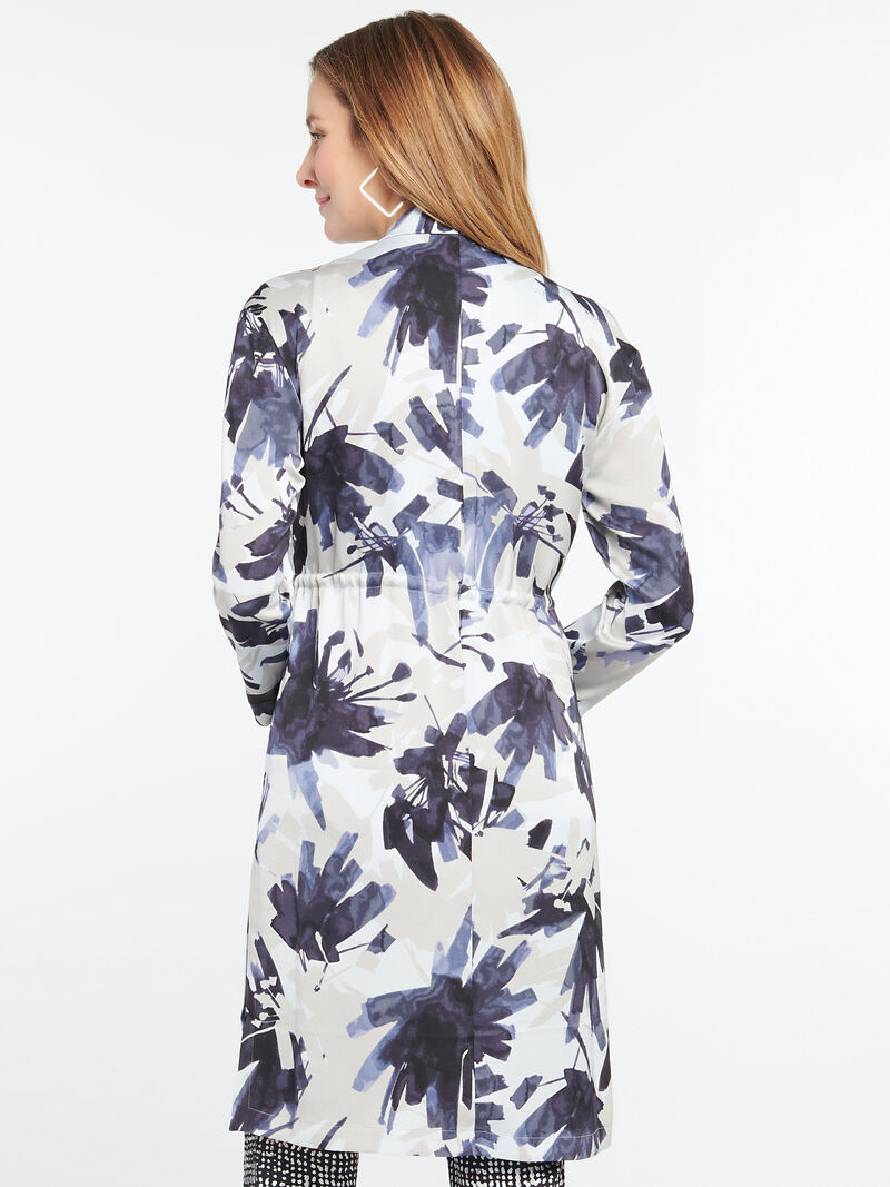 Woman Wears Inky Flowers Jacket image number 2