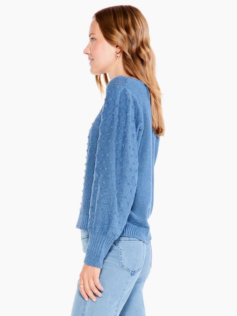 Woman Wears Bobble Sweater image number 1