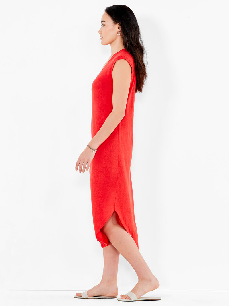Woman Wears NZT Scoop Tank Dress image number 1