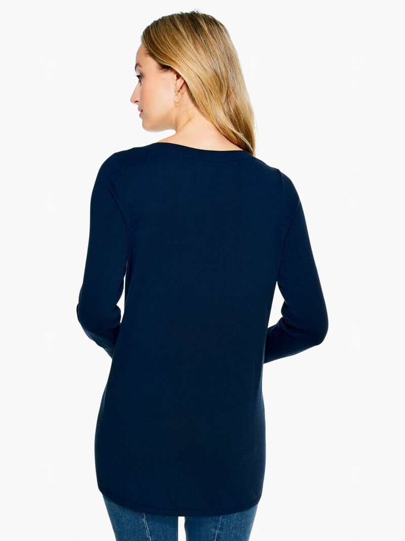 Woman Wears Vital Boatneck Sweater image number 2