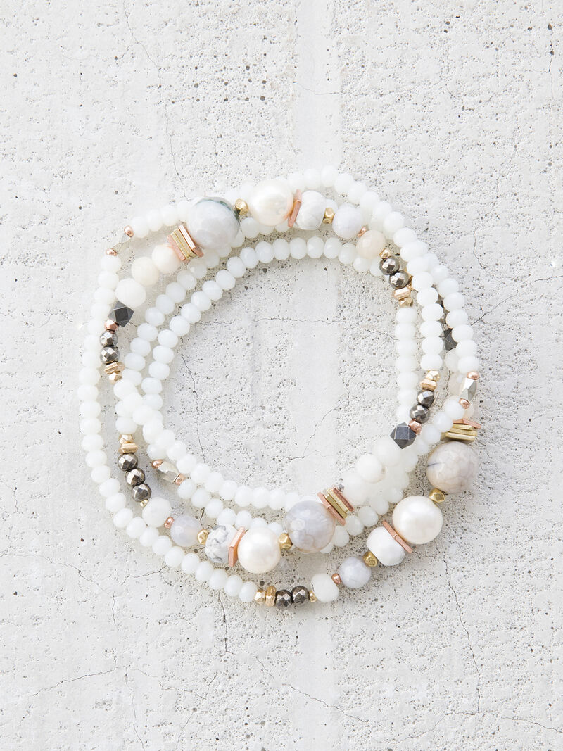 Woman Wears NAKAMOL STRETCH BEADED STRAND image number 0