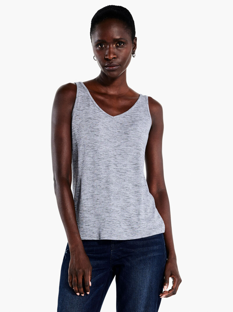 Woman Wears Drapey Rib Tank image number 0