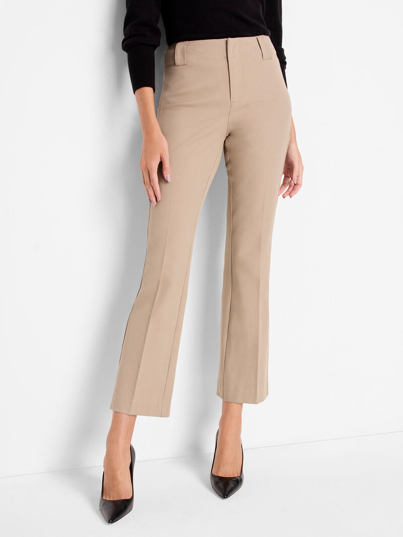 Woman Wears 28" Plaza Demi Boot Cotton Bi-Stretch Pant image number 0