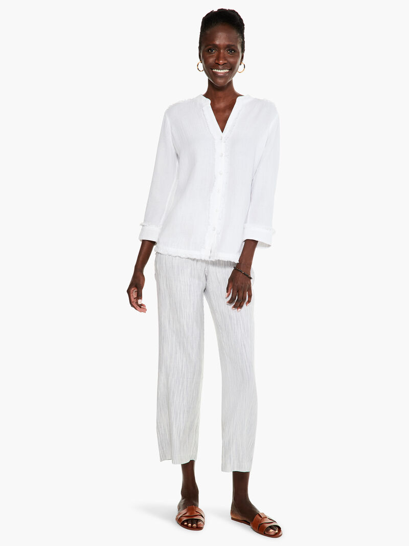 Woman Wears Shoreline Gauze Top image number 3