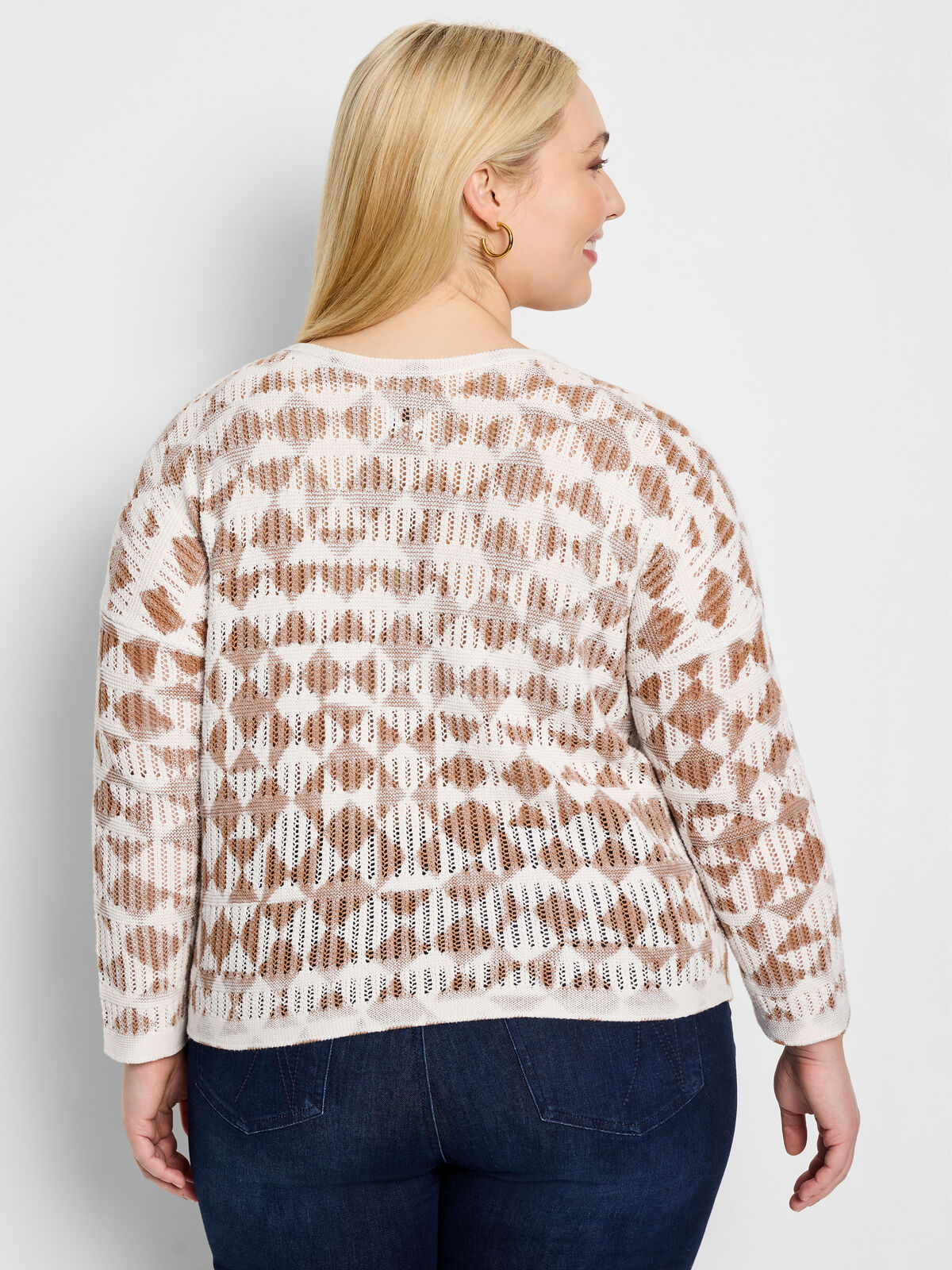Textured Diamond Sweater