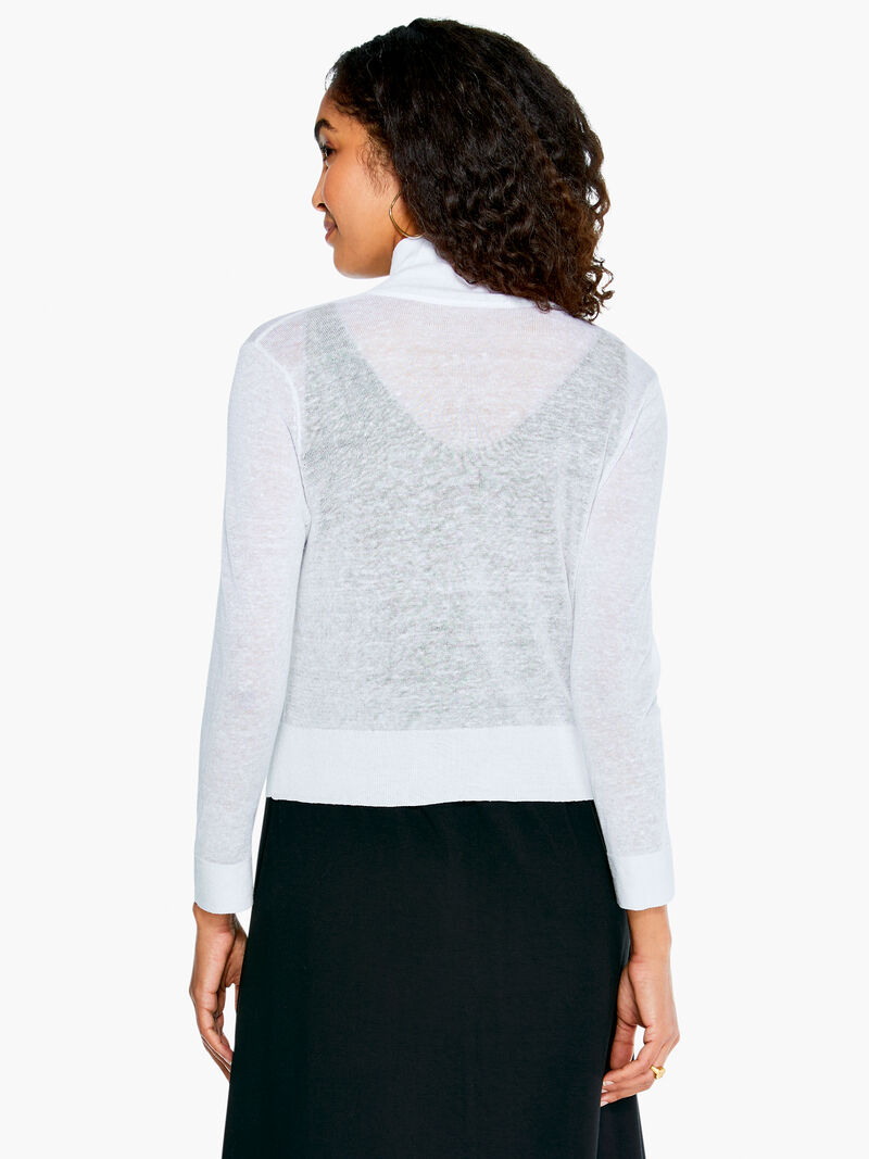 Woman Wears Featherweight Pop On Cardigan image number 2