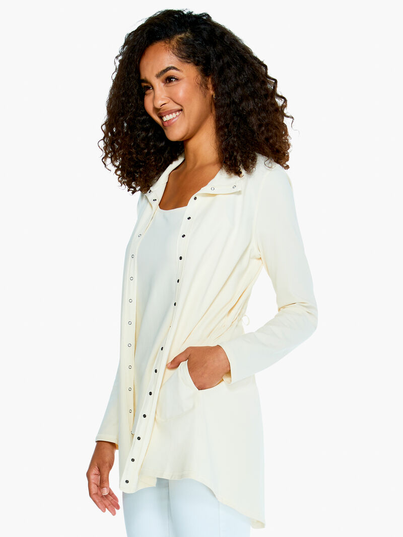 Perfect Knit Snap Jacket