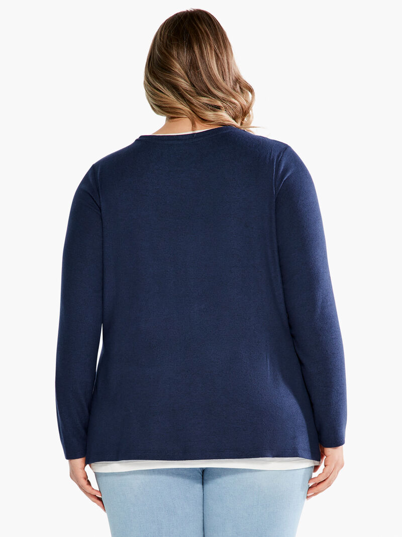 Woman Wears NZT Sweet Dreams Long Sleeve Double Layer Tee image number 2