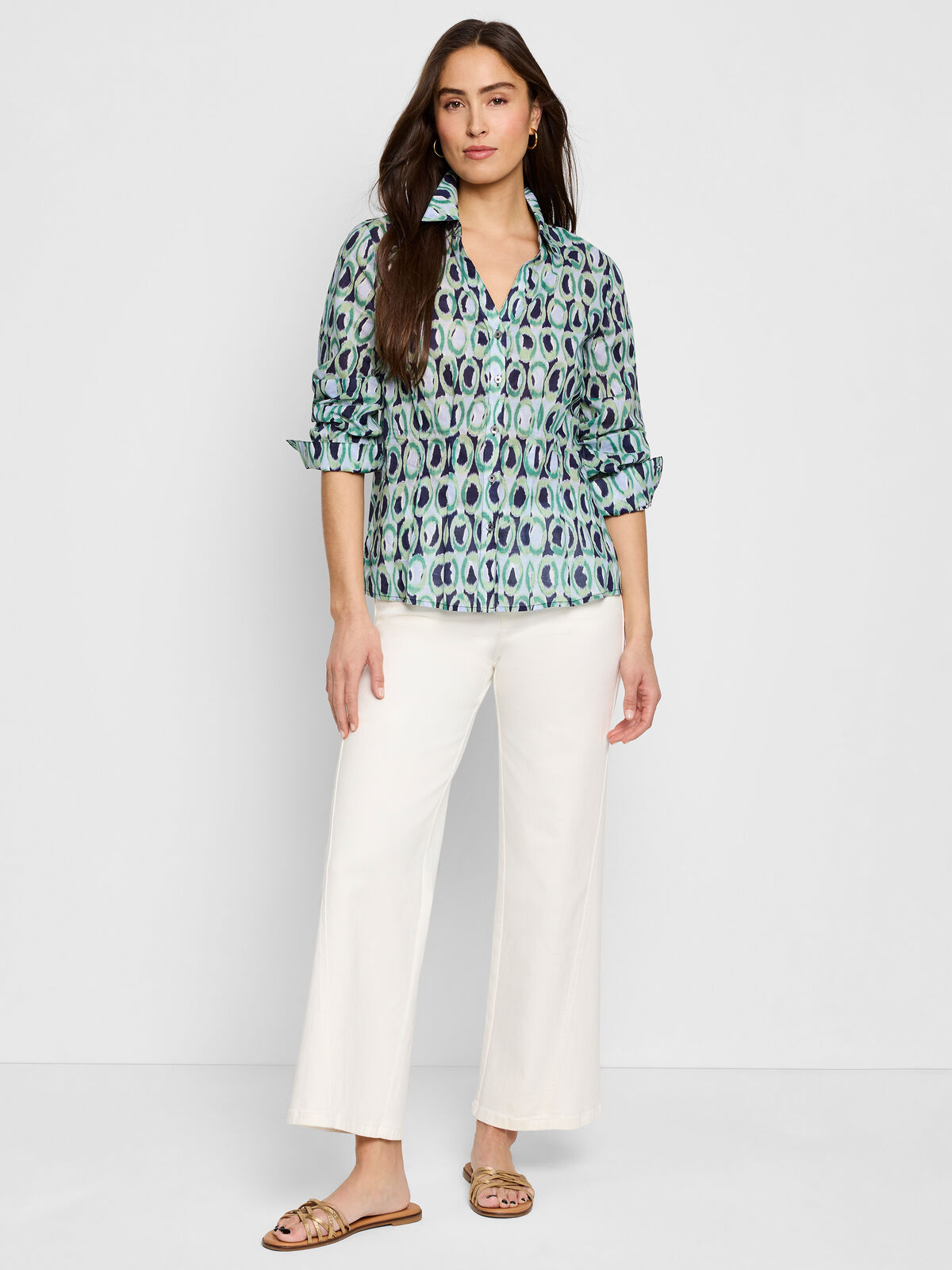 Ikat Rings Tucked Shirt