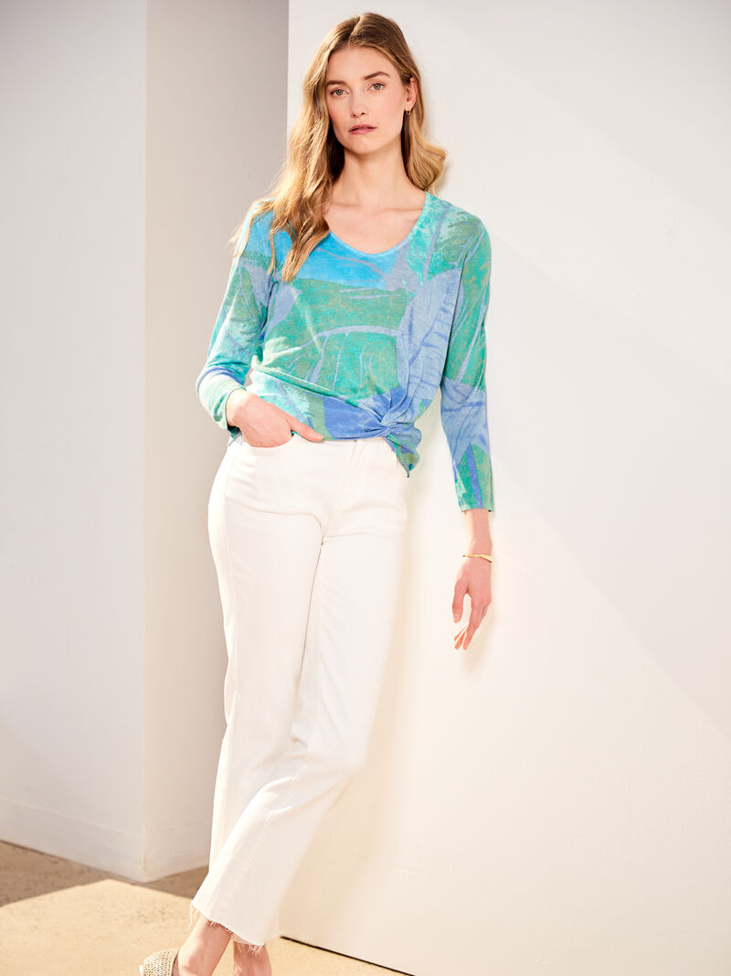 Woman Wears Full Bloom Sweater image number 4